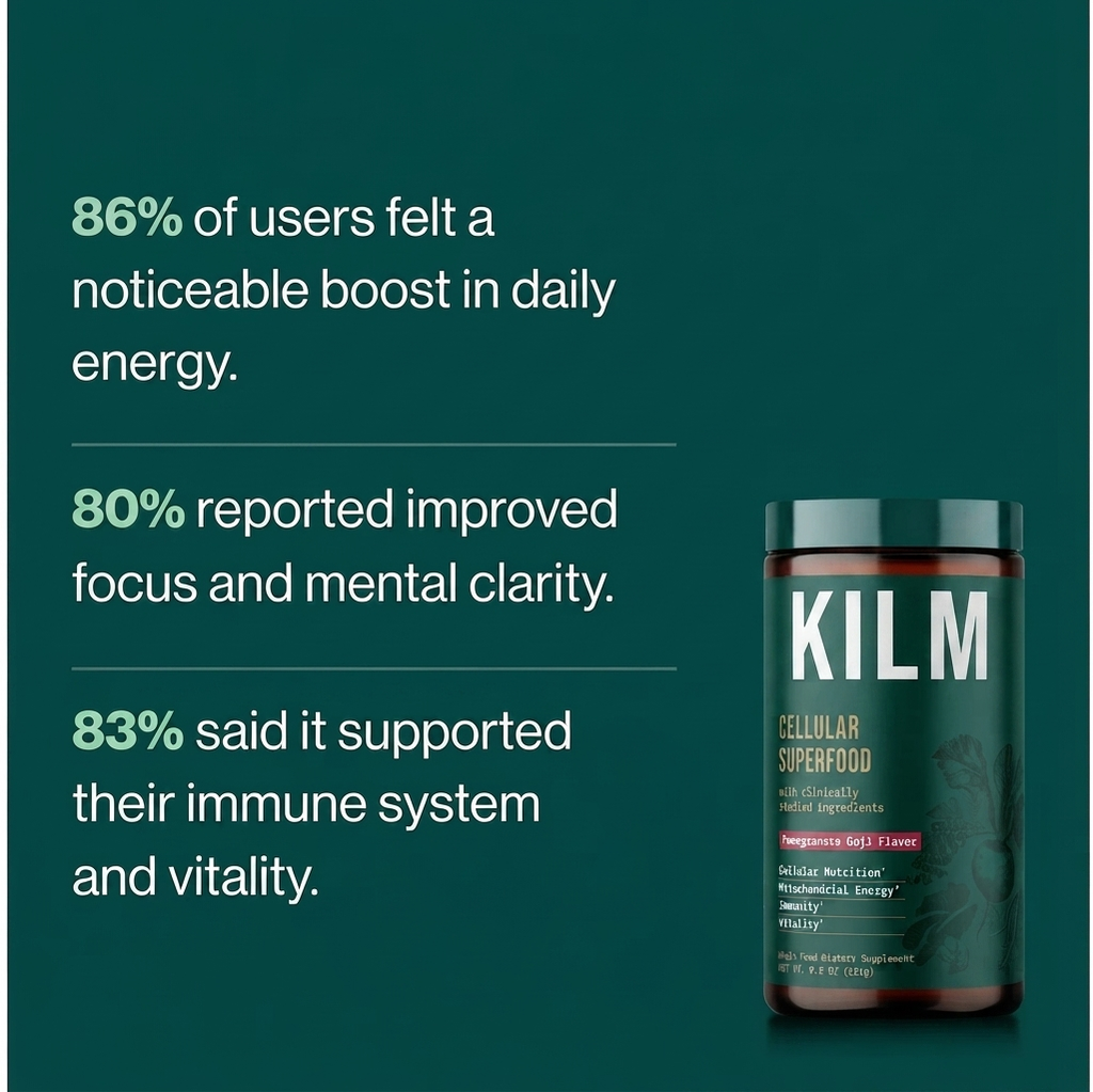 KILM Cellular Superfood Powder product information